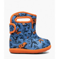 Bogs boots baby dinosaurs blue/orange
