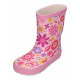 Koel rain boots fuchsia flowers