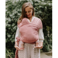 Boba wrap baby carrier dusty pink